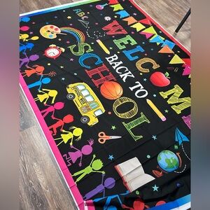 LARGE Colorful Back to School Party Banner